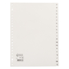 123inkt plastic tabbladen A4 wit met 20 tabs A-Z (23-gaats) 100144C 300523