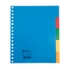 123inkt plastic tabbladen A5 gekleurd met 5 tabs (17-gaats) 301543 - 1