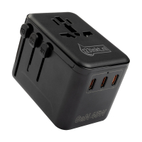 123inkt reisadapter/oplader 45W met 1 USB-A + 3 USB-C  390044