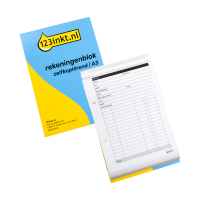 123inkt rekeningenblok zelfkopiërend A5 (2 x 50 vellen) 301898