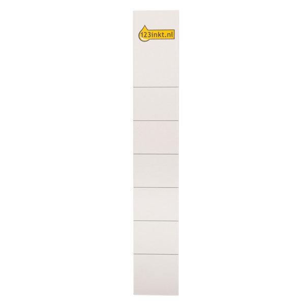 123inkt rugetiketten 30 x 186 mm insteek smal wit (10 stuks) 300513 - 1