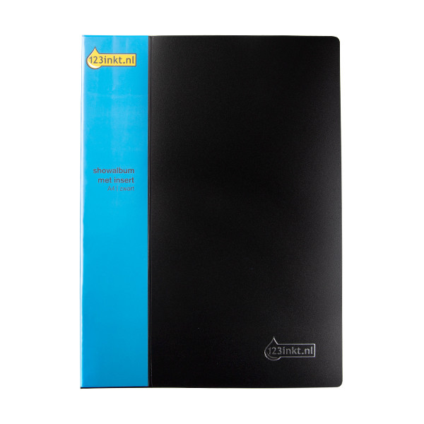 123inkt showalbum met insert A4 zwart (40 insteekhoezen) 301593 - 1
