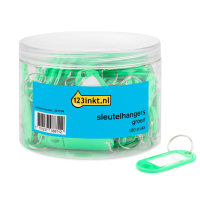123inkt sleutelhangers groen (100 stuks)  301104