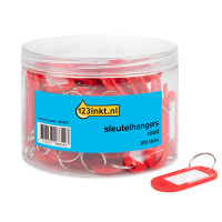 123inkt sleutelhangers rood (100 stuks) AC-E10651C 301107