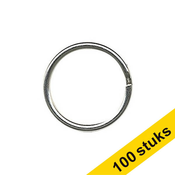 123inkt sleutelringen metaal 20 mm (100 stuks) 303249 - 1
