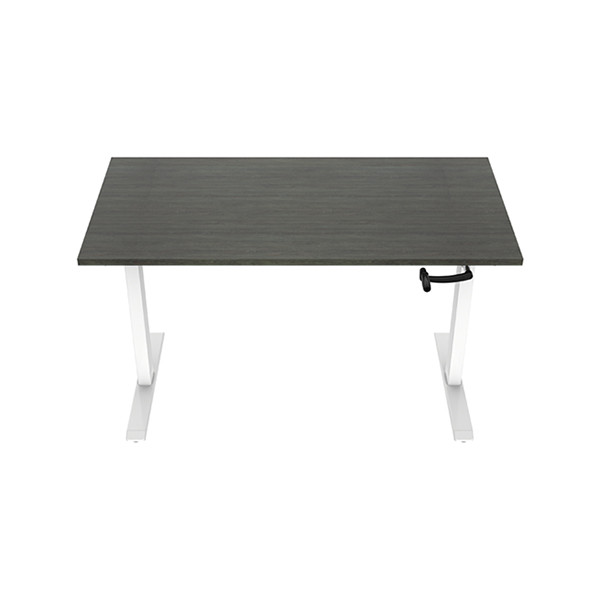 123inkt slinger zit-sta bureau wit onderstel Logan blad 140 x 80 cm  302600 - 1