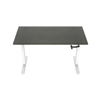 123inkt slinger zit-sta bureau wit onderstel Logan blad 140 x 80 cm  302600