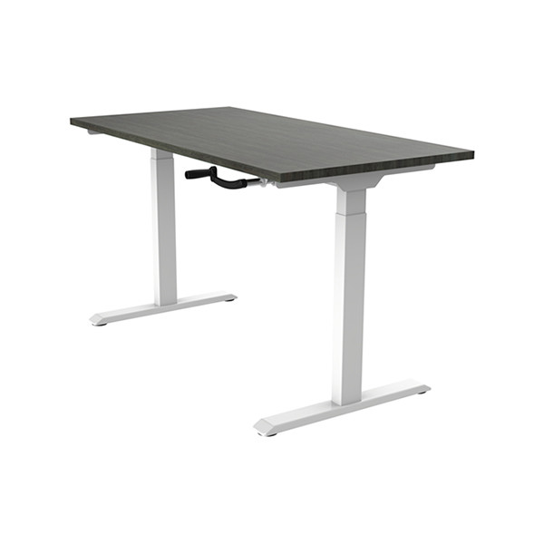 123inkt slinger zit-sta bureau wit onderstel Logan blad 140 x 80 cm  302600 - 3