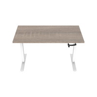 123inkt slinger zit-sta bureau wit onderstel Robson blad 160 x 80 cm  302607