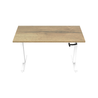 123inkt slinger zit-sta bureau wit onderstel naturel blad 160 x 80 cm  302609