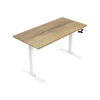 123inkt slinger zit-sta bureau wit onderstel naturel blad 160 x 80 cm  302609 - 2