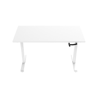 123inkt slinger zit-sta bureau wit onderstel wit blad 140 x 80 cm  302598
