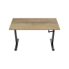 123inkt slinger zit-sta bureau zwart onderstel naturel blad 160 x 80 cm  302605 - 1