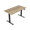123inkt slinger zit-sta bureau zwart onderstel naturel blad 160 x 80 cm  302605 - 2