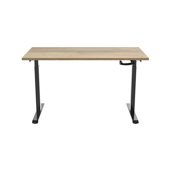 123inkt slinger zit-sta bureau zwart onderstel naturel blad 160 x 80 cm  302605 - 5
