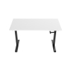 123inkt slinger zit-sta bureau zwart onderstel wit blad 160 x 80 cm  302602 - 1