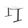 123inkt slinger zit-sta bureau zwart onderstel wit blad 160 x 80 cm  302602 - 3