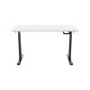 123inkt slinger zit-sta bureau zwart onderstel wit blad 160 x 80 cm  302602 - 5