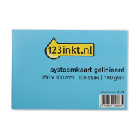 123inkt steekkaart gelijnd 150 x 100 mm (100 stuks) 13802XC K-6102C 301420