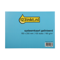 123inkt steekkaart gelijnd 150 x 200 mm (100 stuks) K-6106C 301422