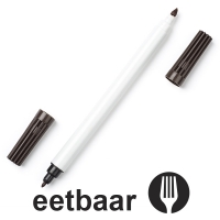 123inkt stift met eetbare inkt bruin  199016