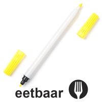 123inkt stift met eetbare inkt geel  199014