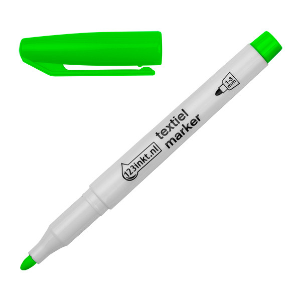 123inkt textielmarker pastelgroen (1 - 3 mm rond) 300848 - 1