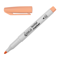 123inkt textielmarker pasteloranje (1 - 3 mm rond) 1047016C 33310 300849