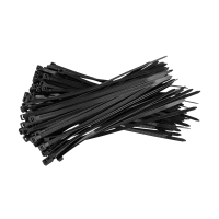 123inkt tiewrap 200 x 4,8 mm zwart (100 stuks) 0990261C 301939