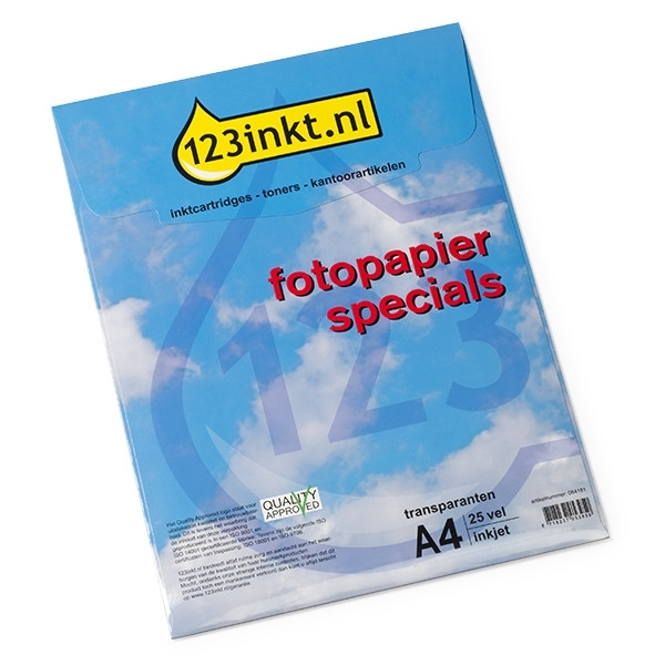 123inkt transparanten voor inkjetprinters (25 bladen)  064181 - 1