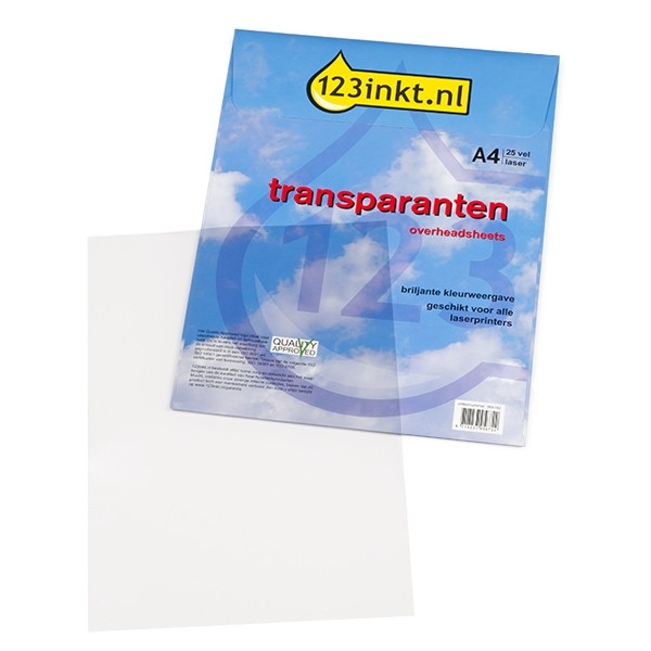 123inkt transparanten voor laserprinters (25 bladen)  064182 - 1