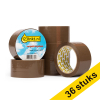123inkt verpakkingstape bruin 50 mm x 66 m (36 rollen) 301383 - 1