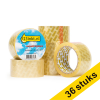 123inkt verpakkingstape transparant 50 mm x 66 m (36 rollen) 301382 - 1