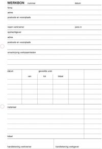 123inkt werkbon zelfkopiërend met copystop (2 x 50 vellen) 300093