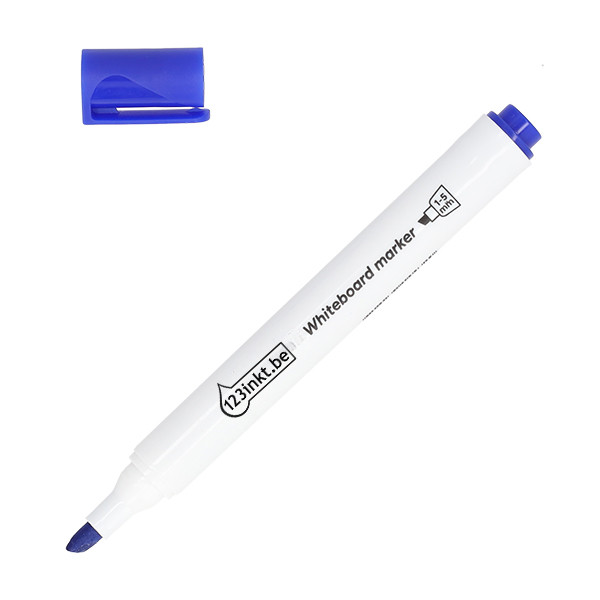 123inkt whiteboard marker blauw (1 - 5 mm beitel) 302969 - 1