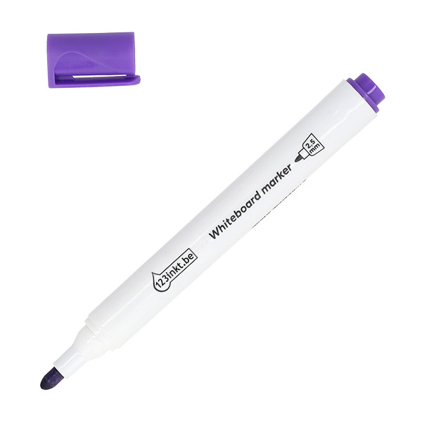 123inkt whiteboard marker violet (2,5 mm rond) 302965 - 1