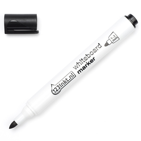 123inkt whiteboard marker zwart (2,5 mm rond) 21080006118 351-9C 4-250001C 4-28001C 4-360001C 300021 - 1
