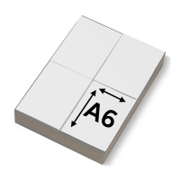 123inkt witte blanco voorschriften 80 g/m² A6 (2000 vellen) 