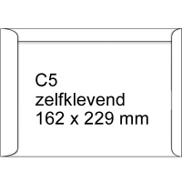 123inkt zak-envelop wit 162 x 229 mm - C5 zelfklevend (10 stuks) 123-303560-10 300933