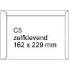 123inkt zak-envelop wit 162 x 229 mm - C5 zelfklevend (10 stuks)