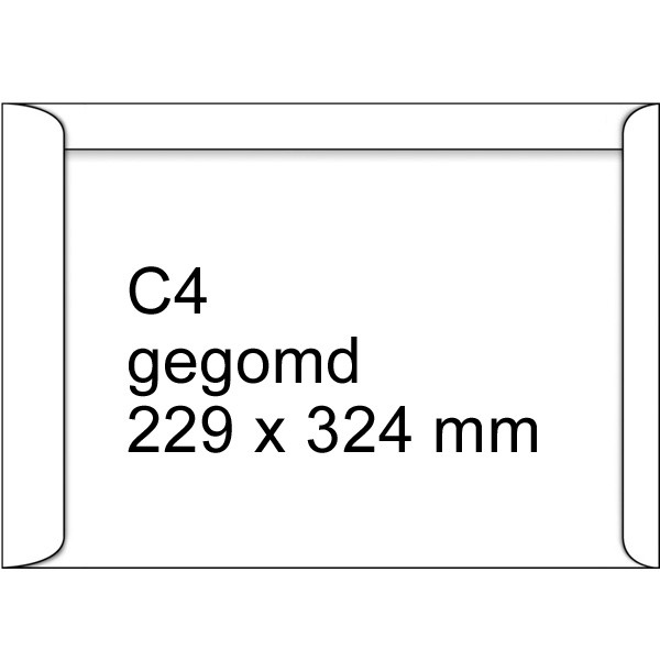 123inkt zak-envelop wit 229 x 324 mm - C4 gegomd (10 stuks) 123-203080-10 203080-10C 209070 300939 - 1
