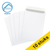 123inkt zak-envelop wit 229 x 324 mm - C4 gegomd (10 stuks)