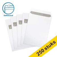 123inkt zak-envelop wit 229 x 324 mm - C4 venster links zelfklevend (250 stuks) 123-303590 209080 303590C 300947