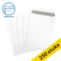 123inkt zak-envelop wit 229 x 324 mm - C4 zelfklevend (250 stuks) 123-303580 209078 303580C 300944