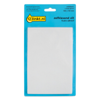 123inkt zelfklevend vilt wit 100 mm x 150 mm (2 stuks)  301014