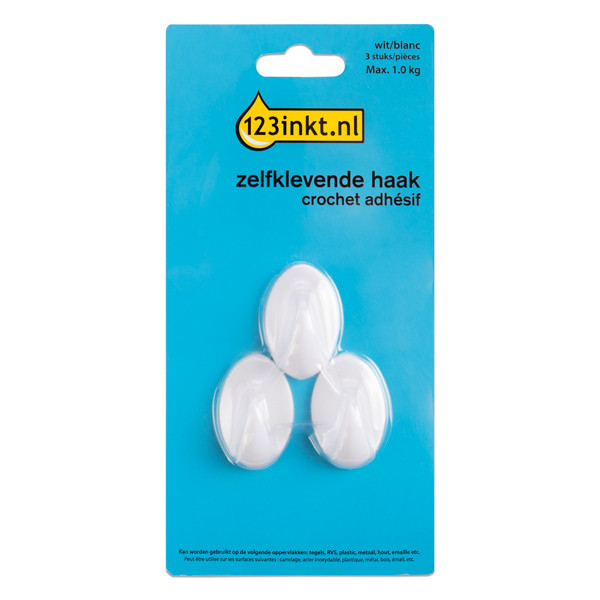 123inkt zelfklevende haak wit 1 kg (3 stuks) 77735-00000-00C AR-02P 301004 - 1