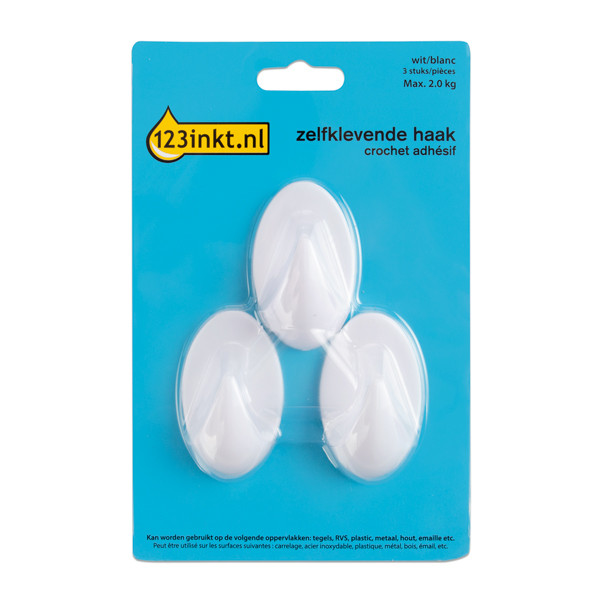 123inkt zelfklevende haak wit 2 kg (3 stuks) 58013-00049-20C AR-01P W17081CC 301003 - 1