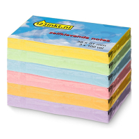 123inkt zelfklevende notes multipack 38 x 51 mm (geel/groen/blauw/roze/paars/oranje)  301115