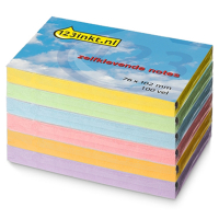 123inkt zelfklevende notes multipack 76 x 102 mm (geel/groen/blauw/roze/oranje/lila)  301117
