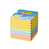 123inkt zelfklevende notes multipack 76 x 76 mm (4x geel/groen/blauw/roze/oranje)